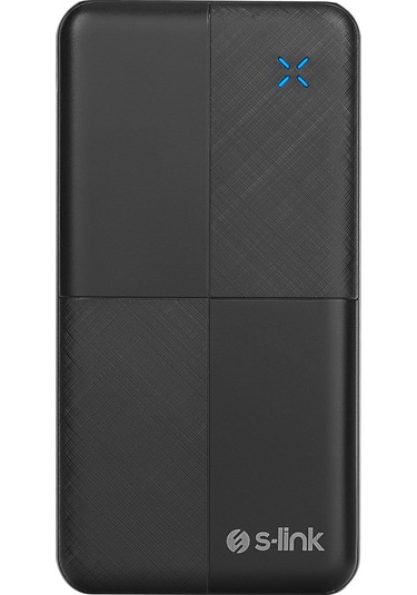 S-link Ip-g12n 10000mah Micro+usb+ Type-c Giriş+çıkış Siyah Taşınabilir Pil Şarj Cihazı Powerbank Siyah