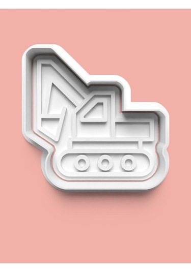 İnşaat Şantiye Aracı Kepçe Kurabiye Kalıbı Ve Şeker Hamuru Kalıbı Diğer