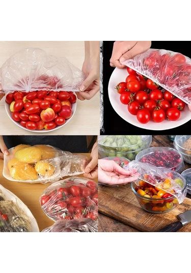 Porsima Pbt-120 Tek Kullanımlık Yıyecek Koruyucu 100 Ad Şeffaf