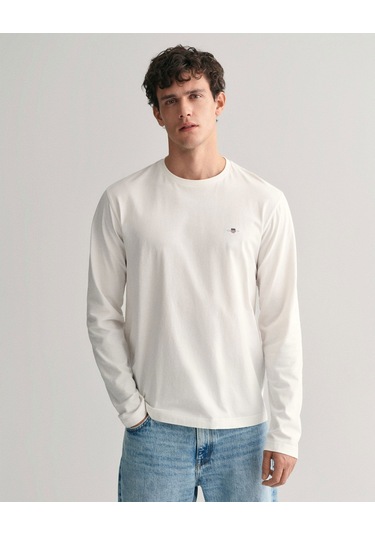 Gant Erkek Sweatshırt 2004049-113 2004049-113 Beyaz Beyaz