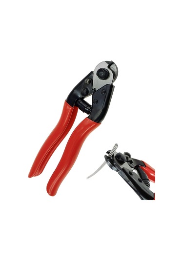 Singree 8 İnç 20cm Kırmızı Çelik Teli Kesici - Dayanıklı Paslanmaz Çelik, Kurşun Mühür Ve Atlama Ipini Kolayca Keser