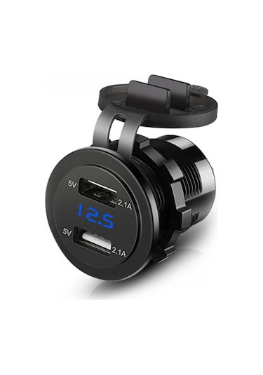 Kebidumeiçift Usb Araç Şarj Soketi 12v-24v - Araba, Tekne, Rv, Motosiklet İçin Chdistribütör Garantili