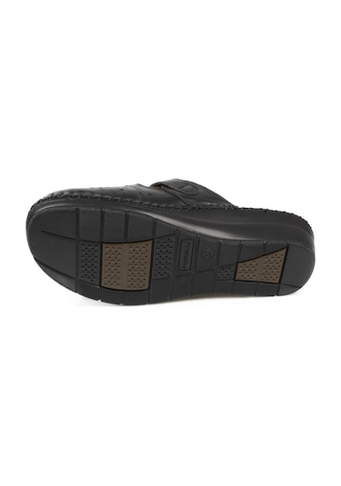 Forelli 80625 Tek Toka Siyah Kadın Terlik-Siyah