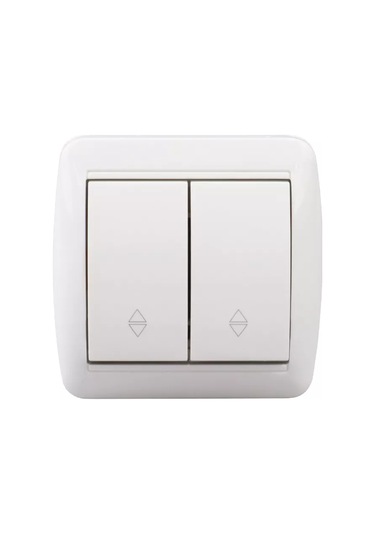 Tdmelectric Beyaz Geçişli İki Anahtarlı Anahtar 219928080