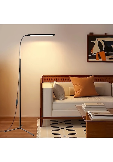 Willowhaven 1 Adet Usb Güç Kaynaklı 3 Ayarlı Karartılabilir Ayarlanabilir Parlaklık Esnek Gooseneck 96 Led Gece Lambası Siyah Yer Lambası