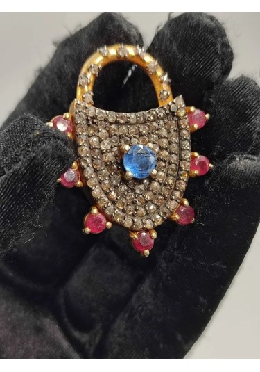 Tanzanit Yakut Elmas Kolye Ucu 283