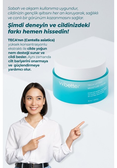 Vvbetter Teca Lifting Moisture Kore Nemlendirici Krem 50 ML