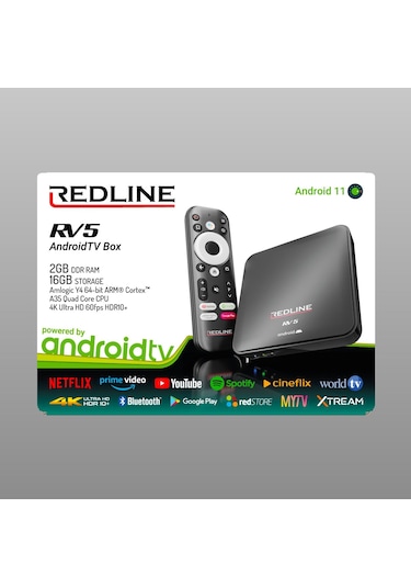 Redline RV5 16 GB Lisanslı Android 11 TV Box