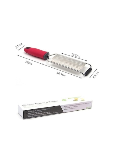 Createtech Rendesi Rendesi Planyası Paslanmaz Limon Koruyucu Kazıma Kapaklı Dilimleyici Siyah Siyah