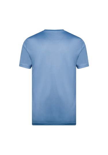 2as Fiji Sıfır Yaka Tişört Mavi Mavi