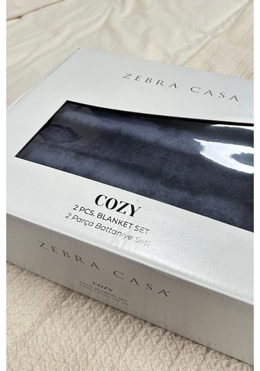 Zebracasa Cozy Tek Kişilik Battaniye Takımı Krem