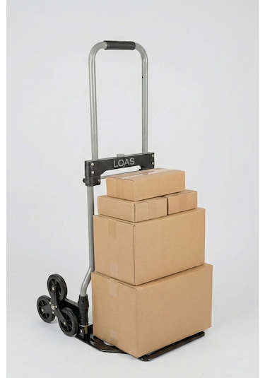 Loas Lskta80m 80kg Merdiven Çıkabilen Katlanır Paket Taşıma Arabası