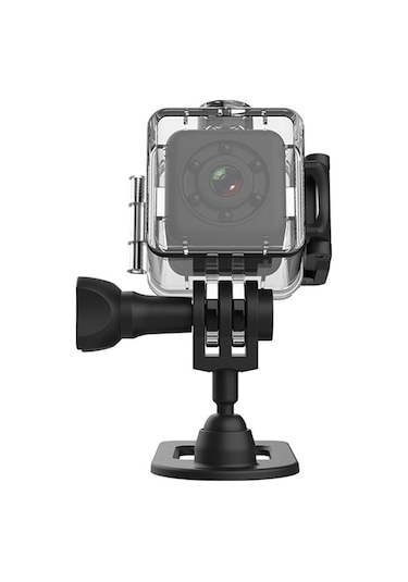 Besthome1 Sq29 Su Geçirmez Spor Kamerası - 360 Yumuşak Bant, Wifi Desteği, Dv Fonksiyonu, 640p Çözünürlük Abs Malzeme Siyah Siyah