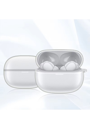 Xiaomi Redmi Buds 5 Pro Uyumlu Soft Silikon Kılıf+kanca Şeffaf