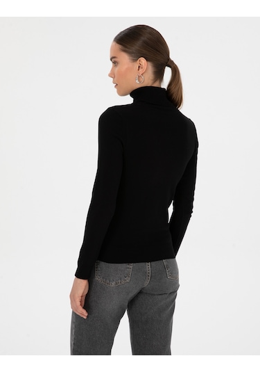 Pierre Cardin Kadın Siyah Kazak /triko 50315747-vr046 Siyah