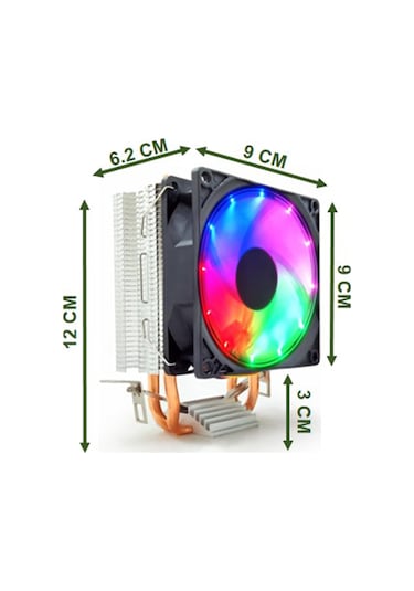 Snowman M200 CPU Soğutucu Fan Rainbow