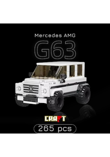 Teknik Mercedes G63 Brabus Arabası Mercedes G Kasa Araba Yapı Blok Oyuncak Araba-265 Parça