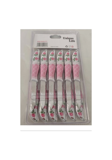 Salkım 12'li Perçimli Meyve Bıçağı Royaleks-69429 Çok Renkli