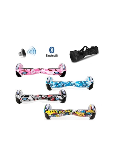 Smartstore Üst Led Işık Smart Scooter Elektrikli Kaykay Hoverboard Bluetooth