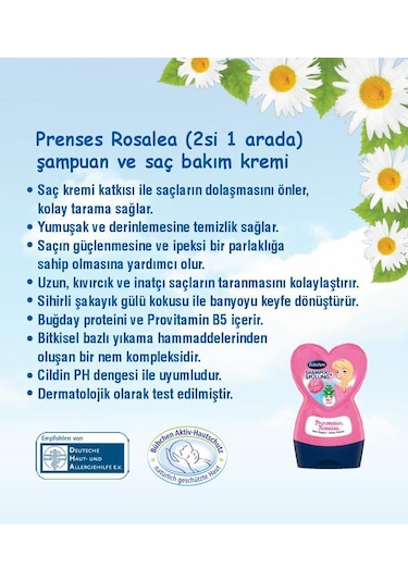 Bübchen Şampuan ve Bakım Balsamı Princess Rosalea 230 ml