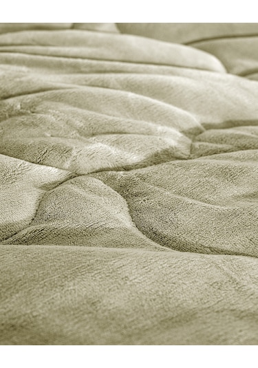 Madame Coco Kaira Çift Kişilik Comforter Set - Haki Çok Renkli