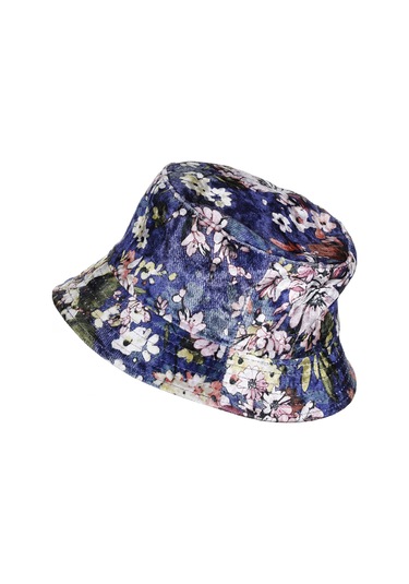 Fonem Unisex Safari Şapka Desenli Fo 7065 Çivit Mavisi Mavi