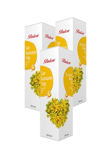 3 Kutu Balen Sarı Kantaron Yağı 250 ML
