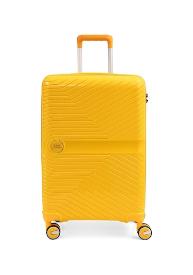 Ççs 5239 Polipropilen Kabin Boy Valiz Siyah-camel Siyah - Camel