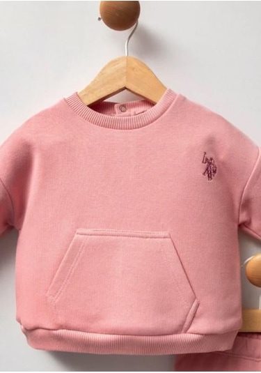 U.s. Polo 2li Takım Retro Pembe Bebe Pembe