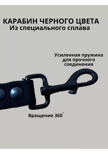 Tehpro44 2 Metrelik Pamuksuz Siyah Köpek Tasması 245554900 Siyah