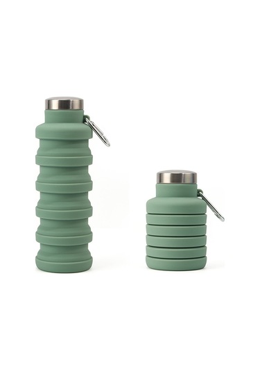 2025 Katlanabilir Su Bardağı 500ml , 1 Adet Gıda Sınıfı Silikon Su Bardağı, Taşınabilir Spor Su Bardağı, Sızdırmaz Tekrar Kullanılabilir Su Bardağı Yeşil Çok Renkli