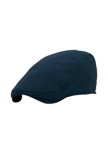 Şapkadan Lacivert Kasket Pamuklu London Flat Cap Şapka 45645dr56671