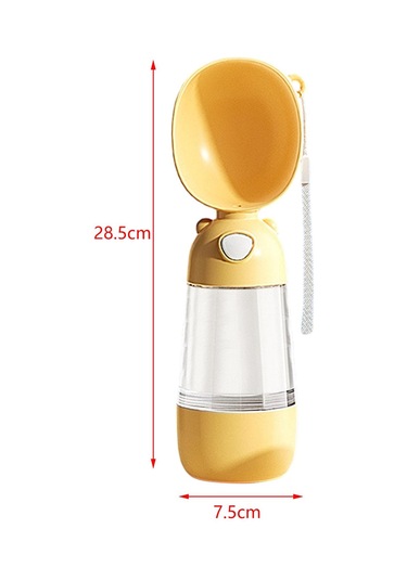 Suntek Köpek Su Şişesi 7,5cmx28,5cm-besleyicili-sarı