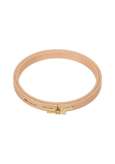 Nurge 8mm Vidalı Ağaç Kasnak - No:6 Nakış Kasnağı - 250mm - 8mm