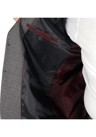 Mode Xl Büyük Beden Takim Elbise Santos 19013 Gri 001