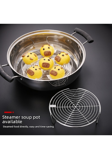 Youtek 304 Çelik Güzergahlı 18cm Yüksek Ayaklı Buhar Tepsisi - Ev Mutfak Buharlama, Fırınlama, Fritöz İçin Çok Amaçlı Alet Diğer