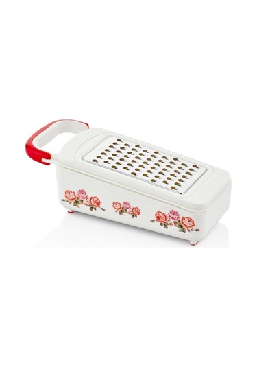 Özmet Çiçek Desenli Kutulu Rende