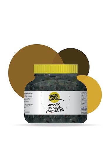 Rengin Suar Organik Salamura Siyah Zeytin 1200 G