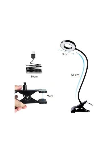 Unichrome Şiddeti Ayarlanabilir 3 Farklı Işık Renkli Çok Fonksiyonlu Akrobat Masa Lambası
