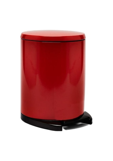 Primanova Cigo Kırmızı İçi Kısım Siyah 6Litre Çöp Kovası