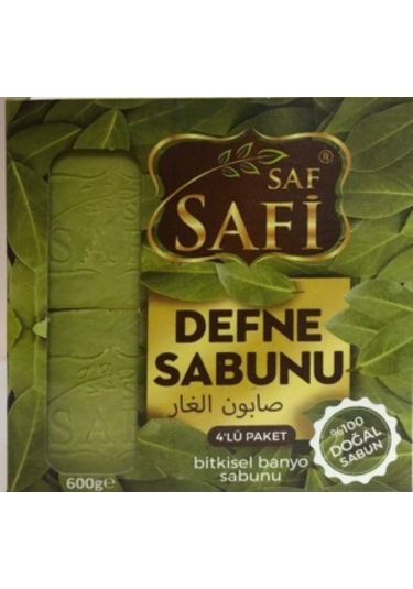 Saf Doğal Defne Sabunu 4'lü 600 gr