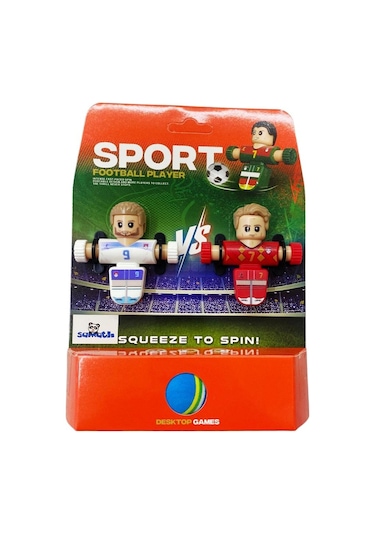 Çift Sporcu 9b-7ks - Bas-döndür Mini Masaüstü Futbol Oyunu Diğer