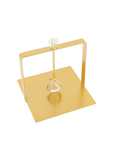 Shineyee Altın Metal Havlu Tutucu, Kaldırmalı Kollü Tasarım, Ev/hotel/restoran İçin Pratik Dekoratif Masaüstü Alet Altın