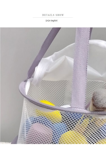 Güzellik Araçları Makyaj Yumurta Kurutma Ağı-mor