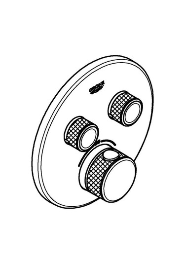 Grohe Grohtherm Smartcontrol Çift Valfli Akış Kontrollü Ankastre Termostatik Duş Bataryası - 29119Gn0