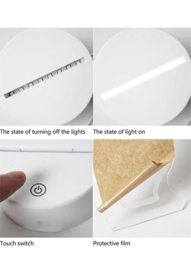 Willowhaven Çocuklar İçin Sevimli 3d Usb Şarj Lambası, Canlı Kazınmış Gece Lambası Beyaz Beyaz