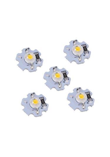 Springsun 25 Adet 5v 1w Islak Beyaz Led Işık İçi, Aluminyum Tabanlı, Parlak, Uzun Ömürlü, El Feneri/spot Için Dıy Uyumlu Axd-1w-5v Beyaz