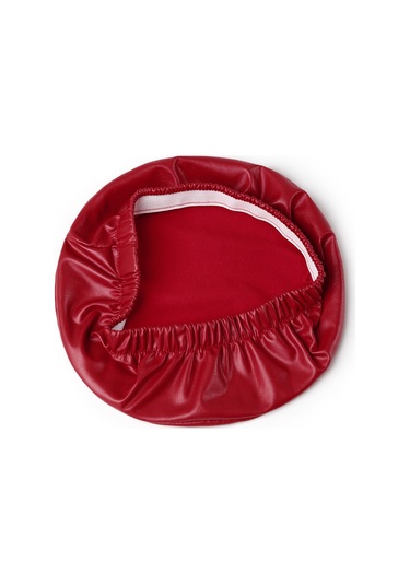 Yuvarlak Elastik Pu Deri Tabure Kılıfı Sentetik Bar Taburesi Koltuk Kılıfı Yemek