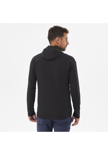 Millet Fusıon Grıd H Erkek Kapşonlu Polar Ceket Tam Fermuarlı Mıv9024 0247 Siyah