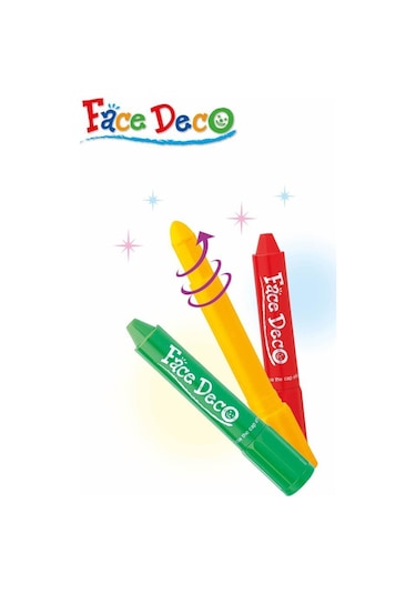 Amos Face Deco Yüz Boyası 10 Renk Çok Renkli